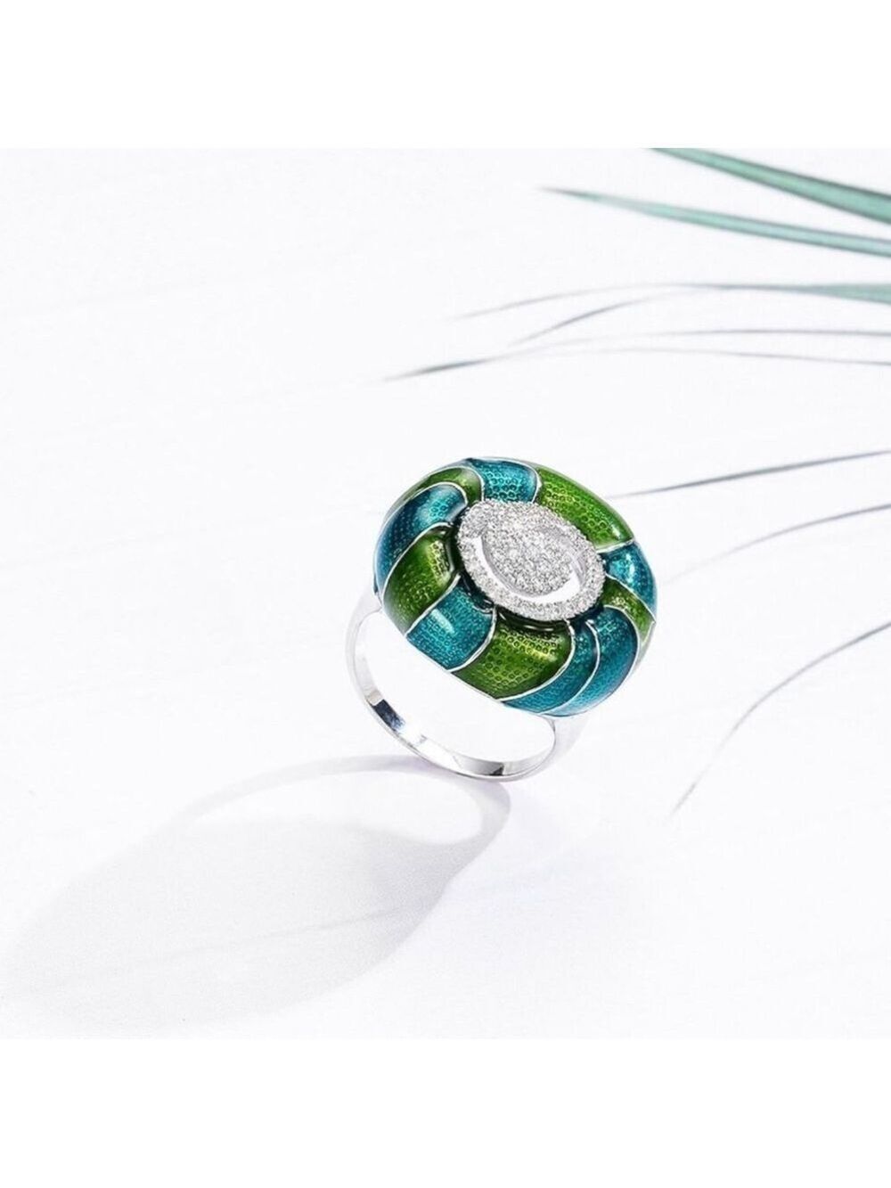 Enamel Statement Ring - Picture 4 of 4